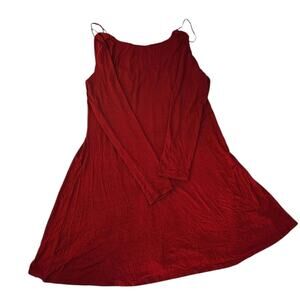 NWT Chic Red Long Sleeve Dress Old Navy Soft Stretch knit Women's Large Tall